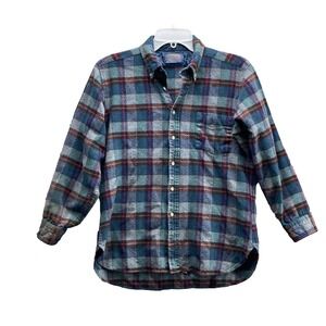 VTG Pendleton Wool Flannel Shirt Men Small* Plaid Heritage Outdoor Camp 90s Gorp